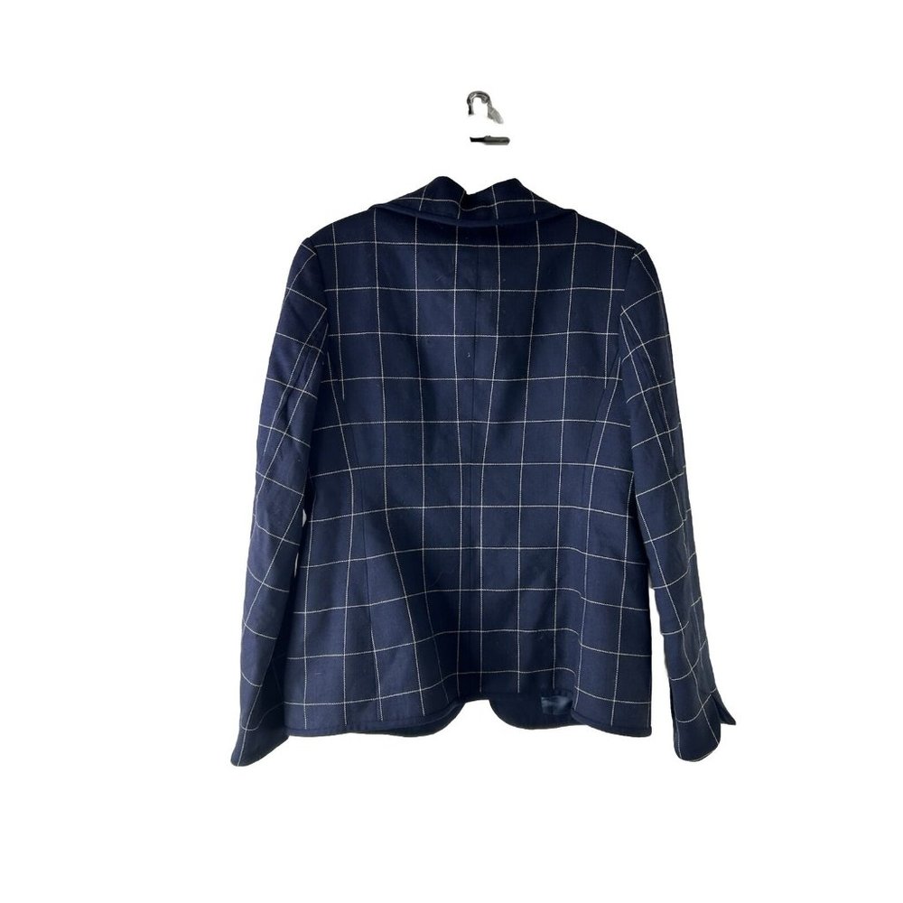 Pendleton Virgin Wool Windowpane Plaid Hook Latch… - image 8